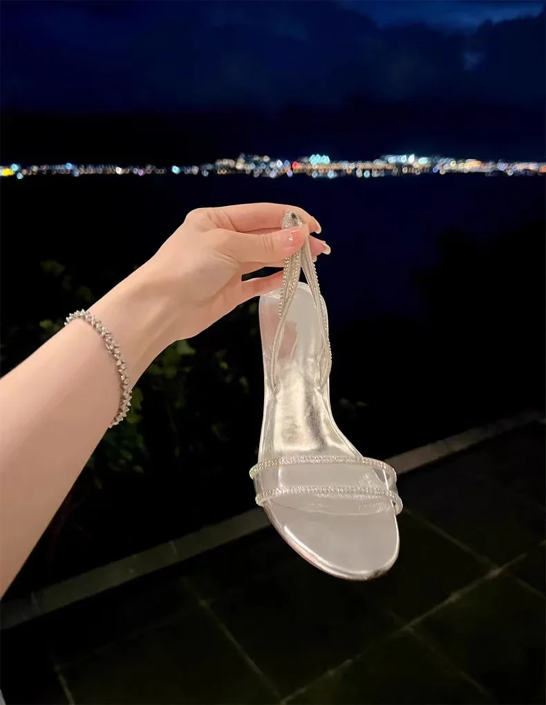 Года, блестящие женские сандалии с кристаллами - Фотография_6