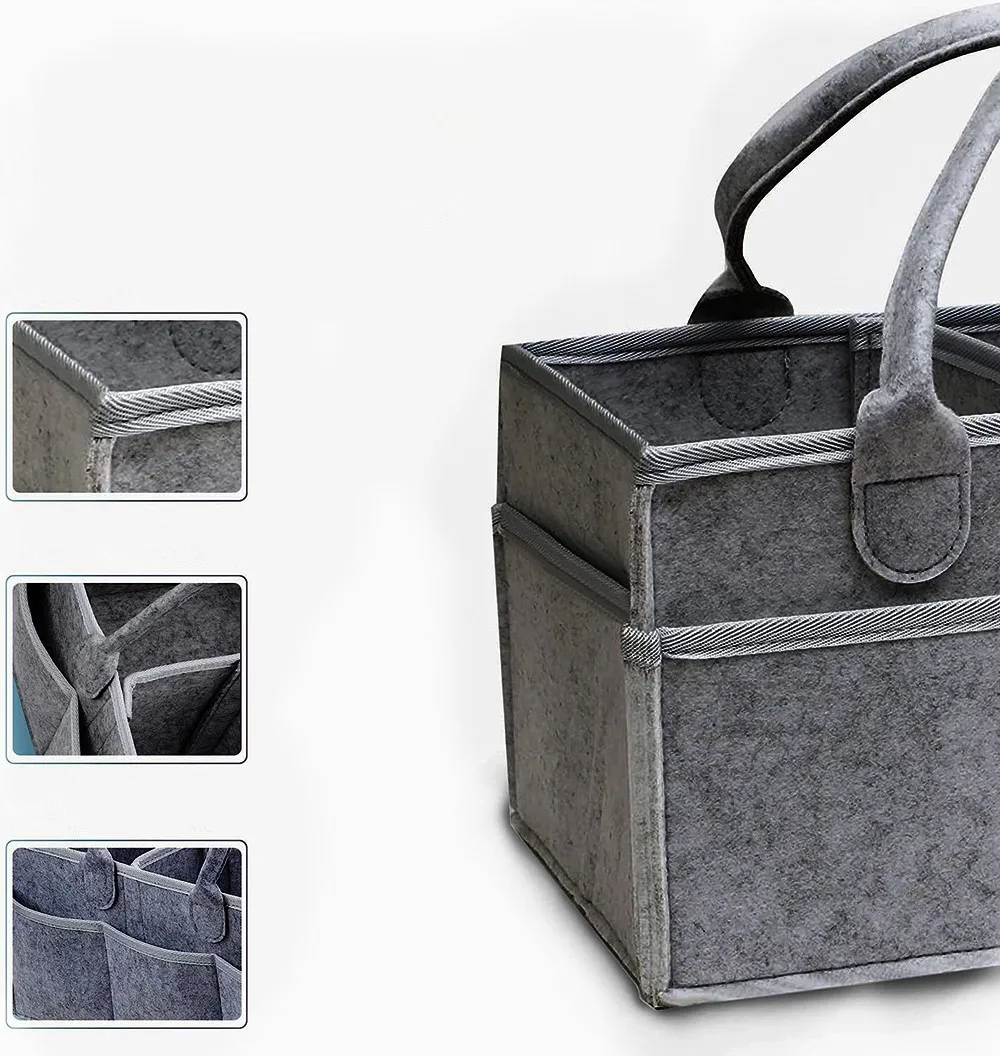 Многофункциональные фетровые сумки для подгузников - Фотография_3