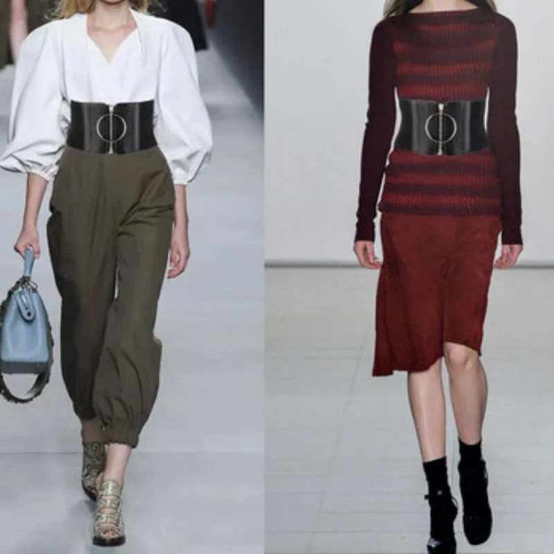 Женский ультра широкий ремень для платьев - Фотография_3