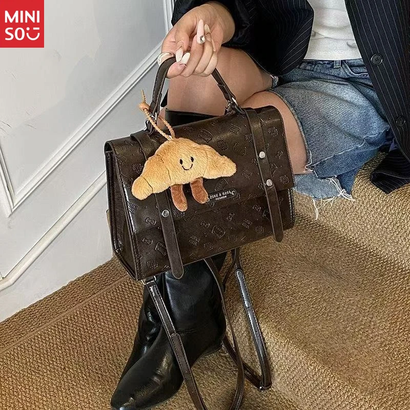 Рюкзак miniso в корейском стиле с изображением кота - Фотография_4