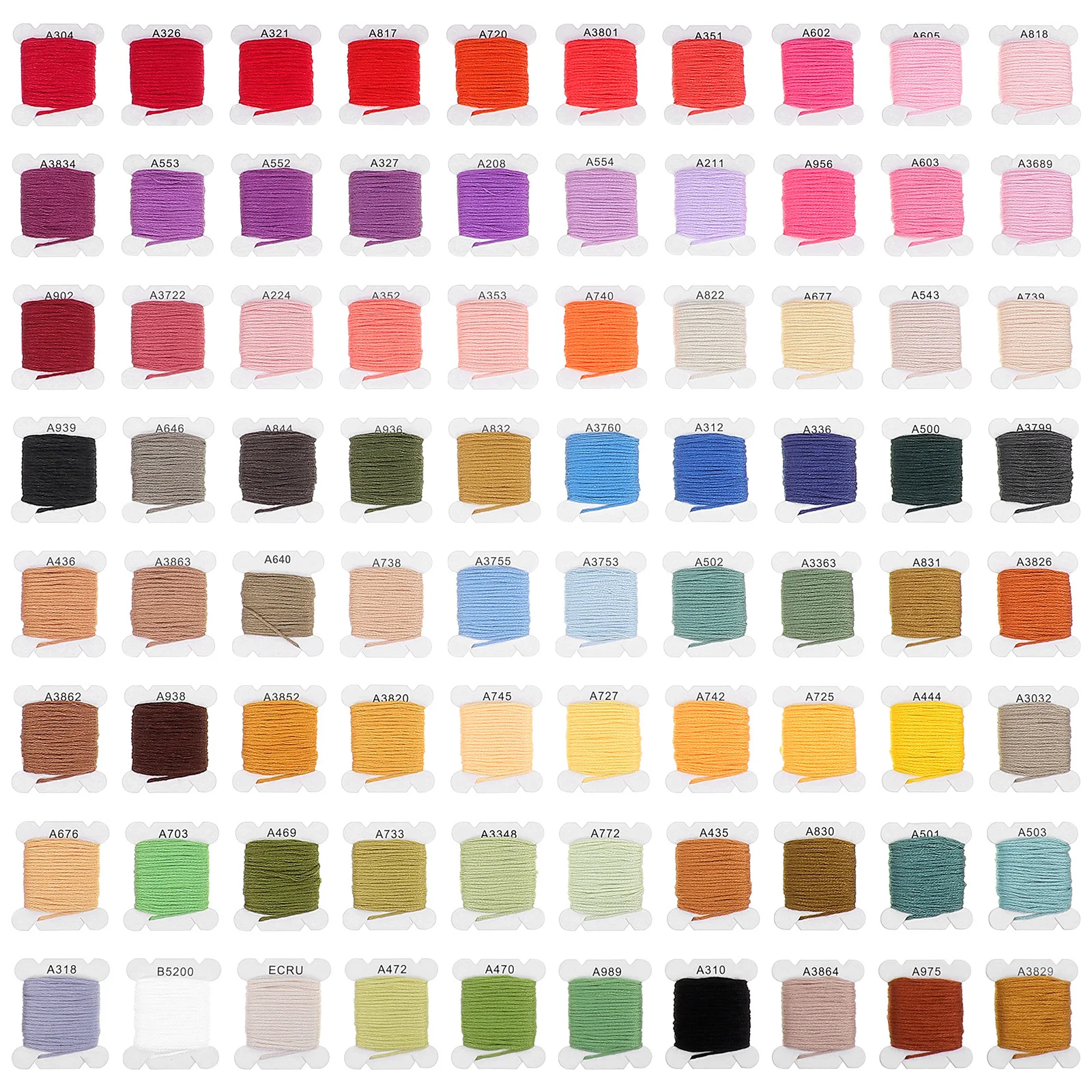 80-цветная нить для вышивания - Фотография_6