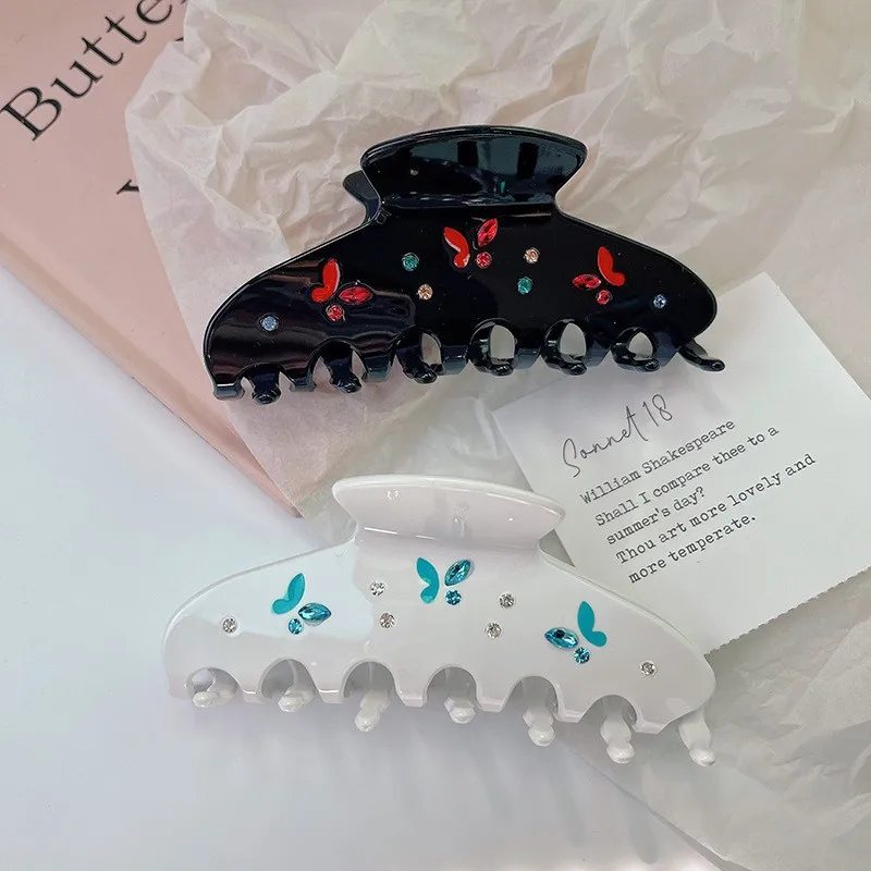 Muweordy новая заколка для волос с водным бриллиантом и бабочкой - Фотография_3