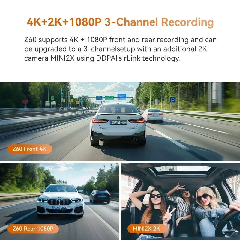 Видеорегистратор ddpai z60 3-канальная - Фотография_2
