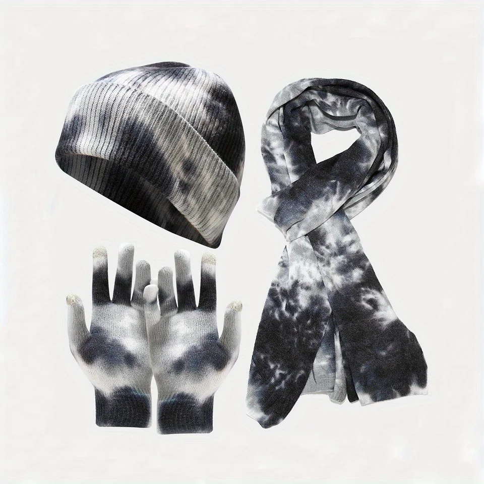 Вязаный комплект tie dye