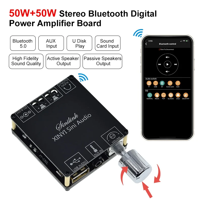 Bluetooth 5,0 усилитель мощности