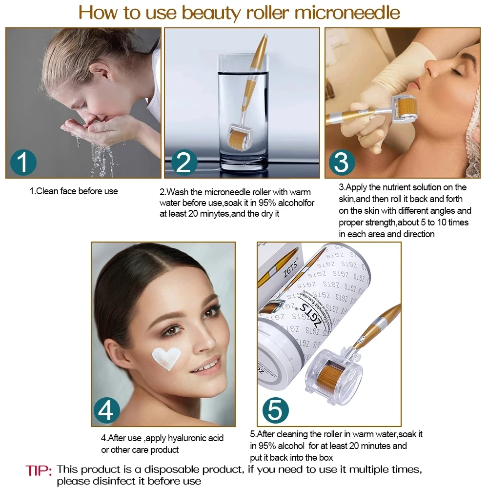 Zgts 192 derma roller титановая - Фотография_5