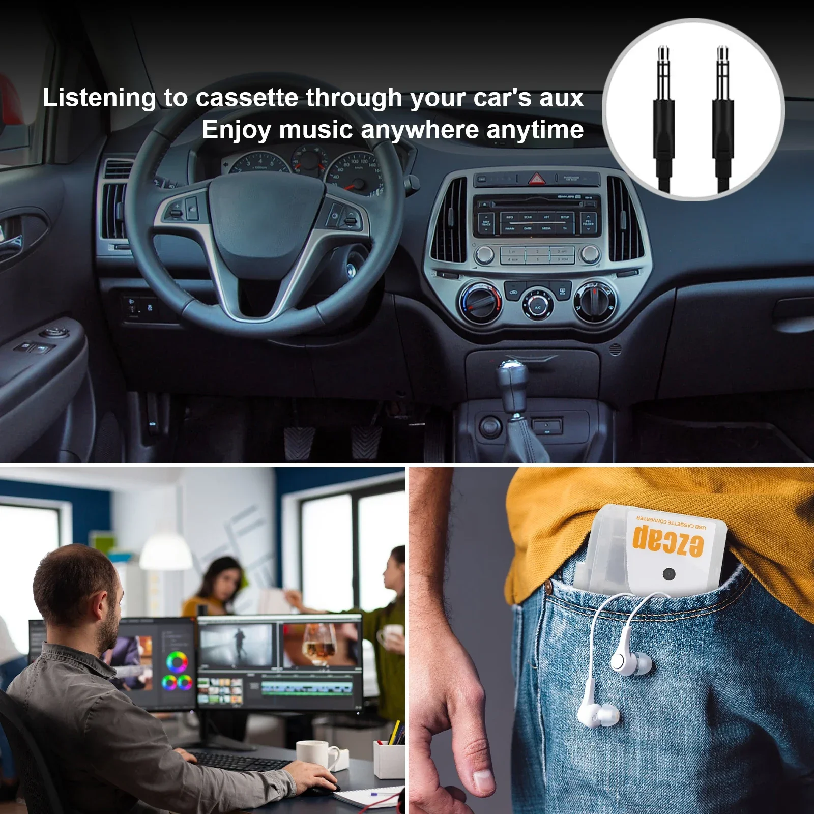Новый ezcap249 usb-кассетный плеер walkman - Фотография_6