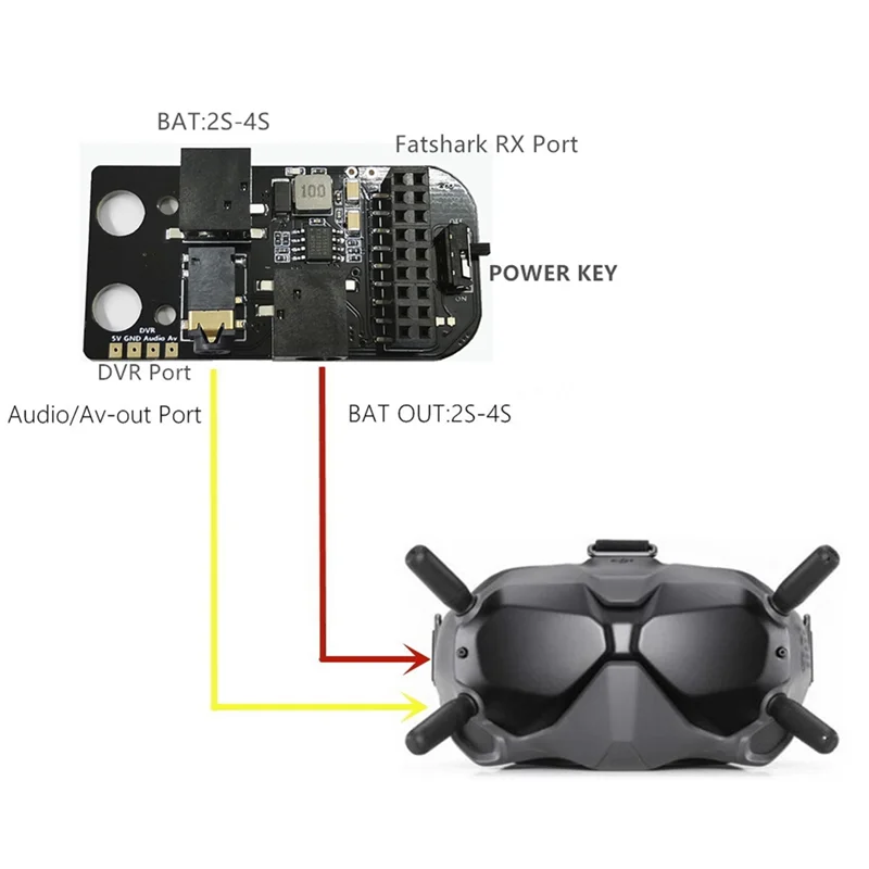 Abnr для dji fpv goggles v2 flight внешний аналоговый модуль приемника 5 - Фотография_4