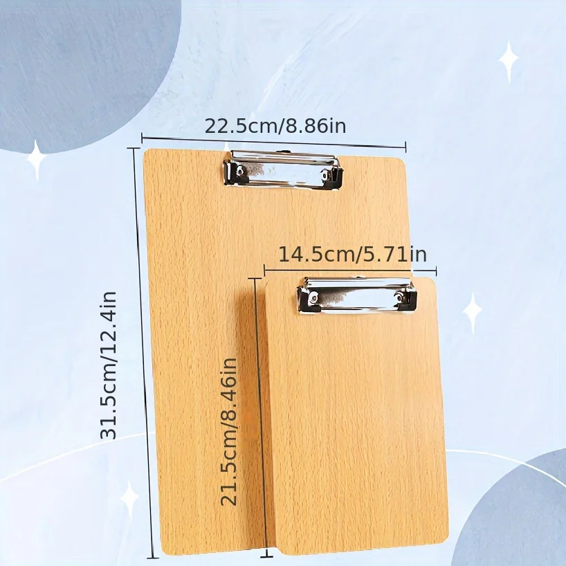 Доска-зажим а4, деревянный блокнот для письма - Фотография_2