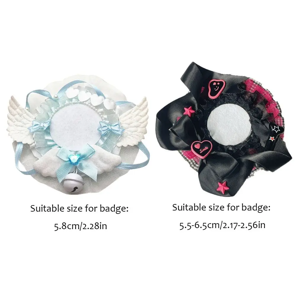 Прекрасный кружевной магнитный держатель для бейджа в стиле аниме - Фотография_5