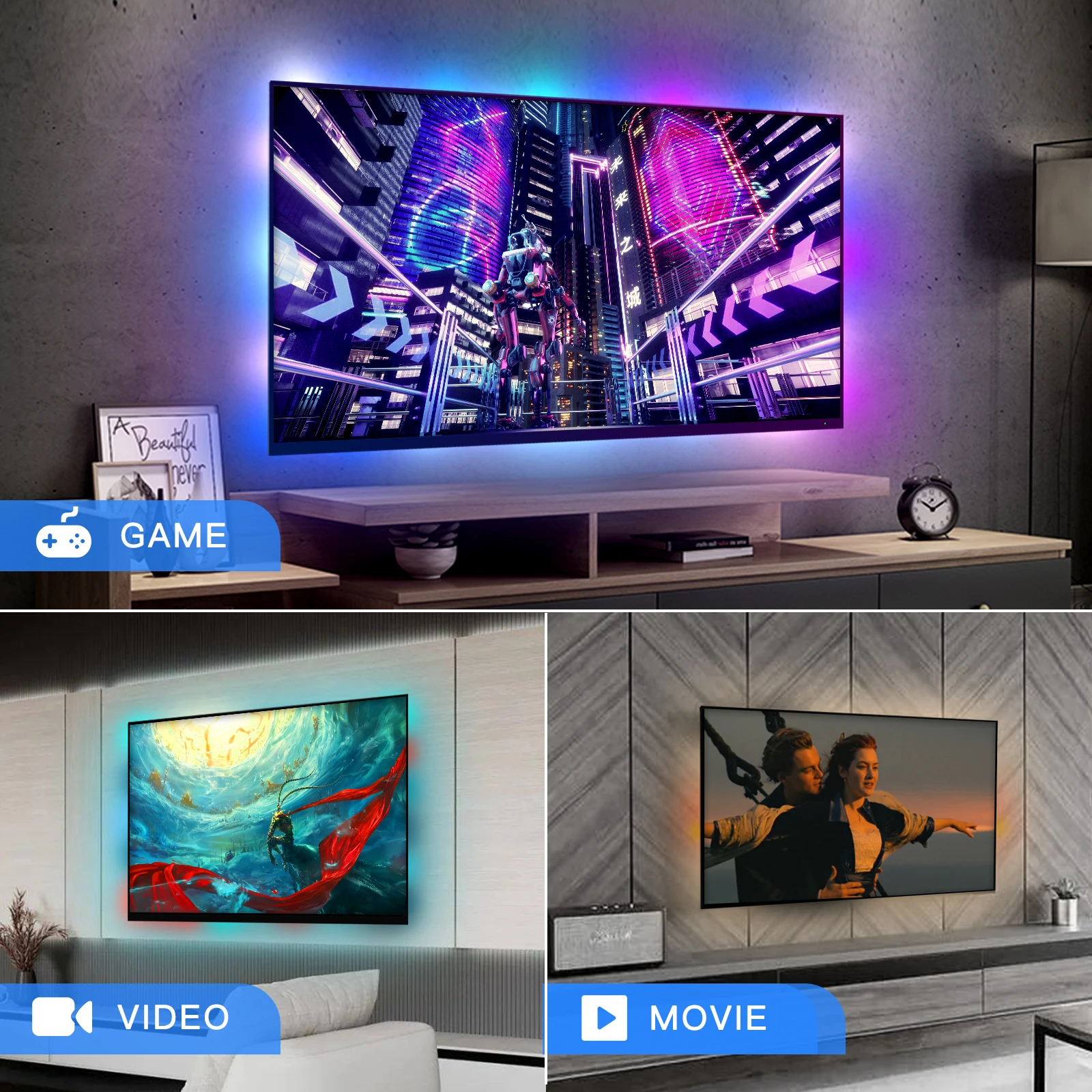 Умная светодиодная лента moes с поддержкой hdmi 2 - Фотография_3