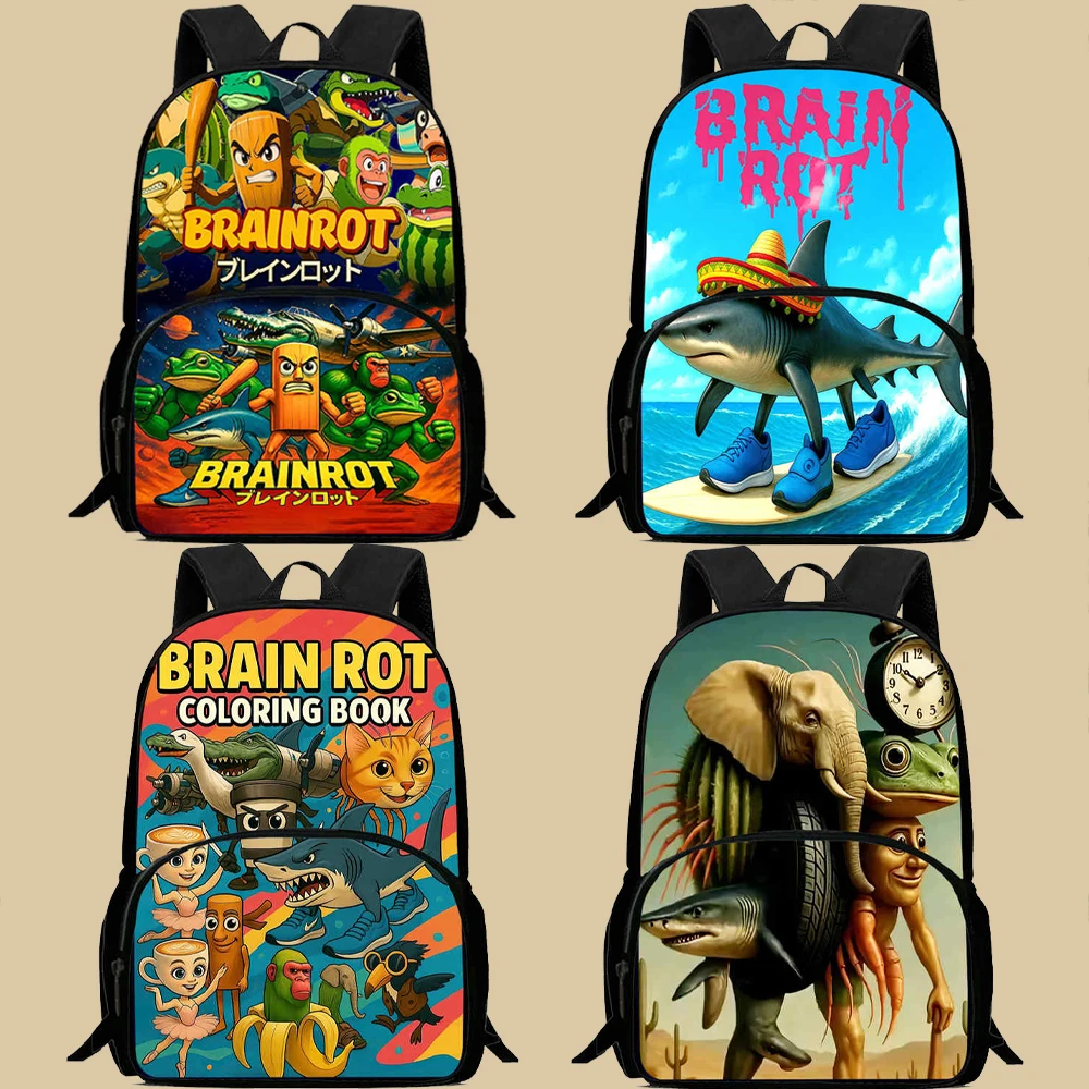 Детские рюкзаки с героями мультфильмов «мозга» для мальчиков и девочек