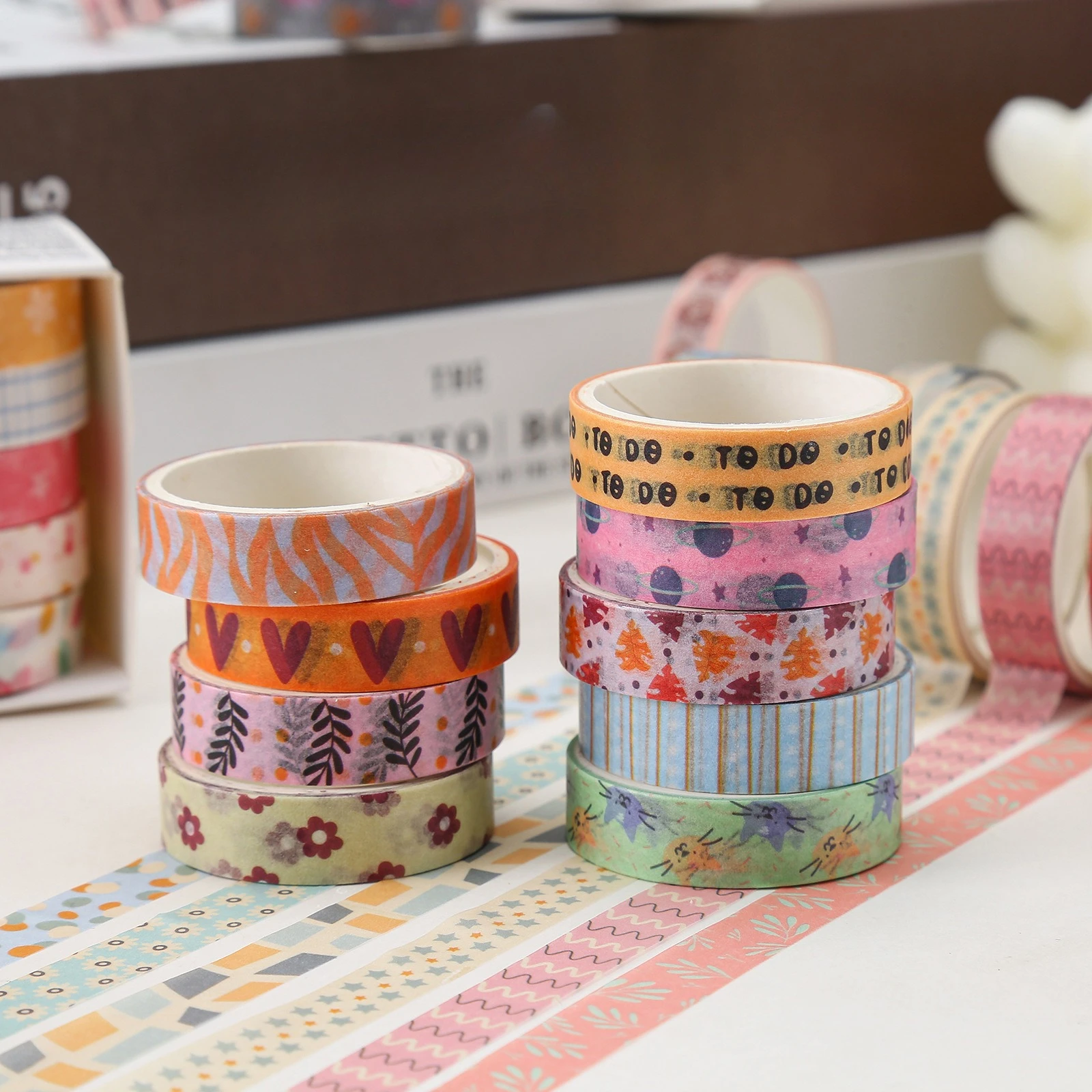 5 рулонов свежих мультяшных лент васи - Фотография_3