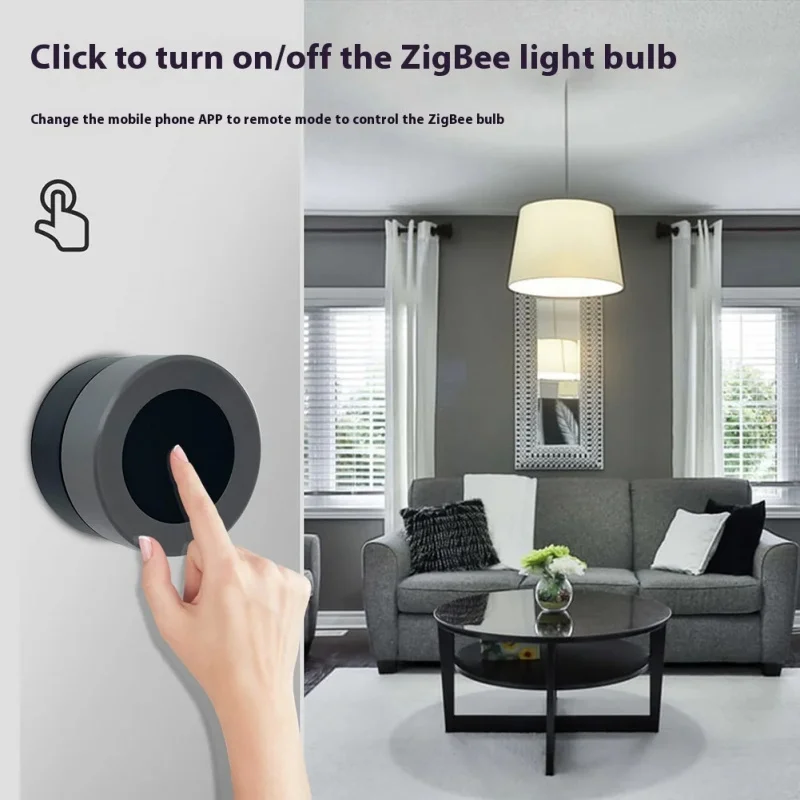 Умный переключатель сцен tuya zigbee с ручным диммером и управлением cct - Фотография_4