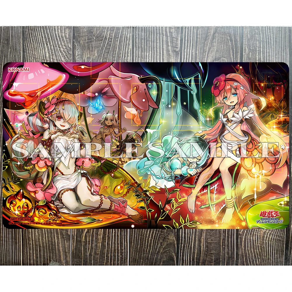 Yu-gi-oh playmat traptrix mat коврик