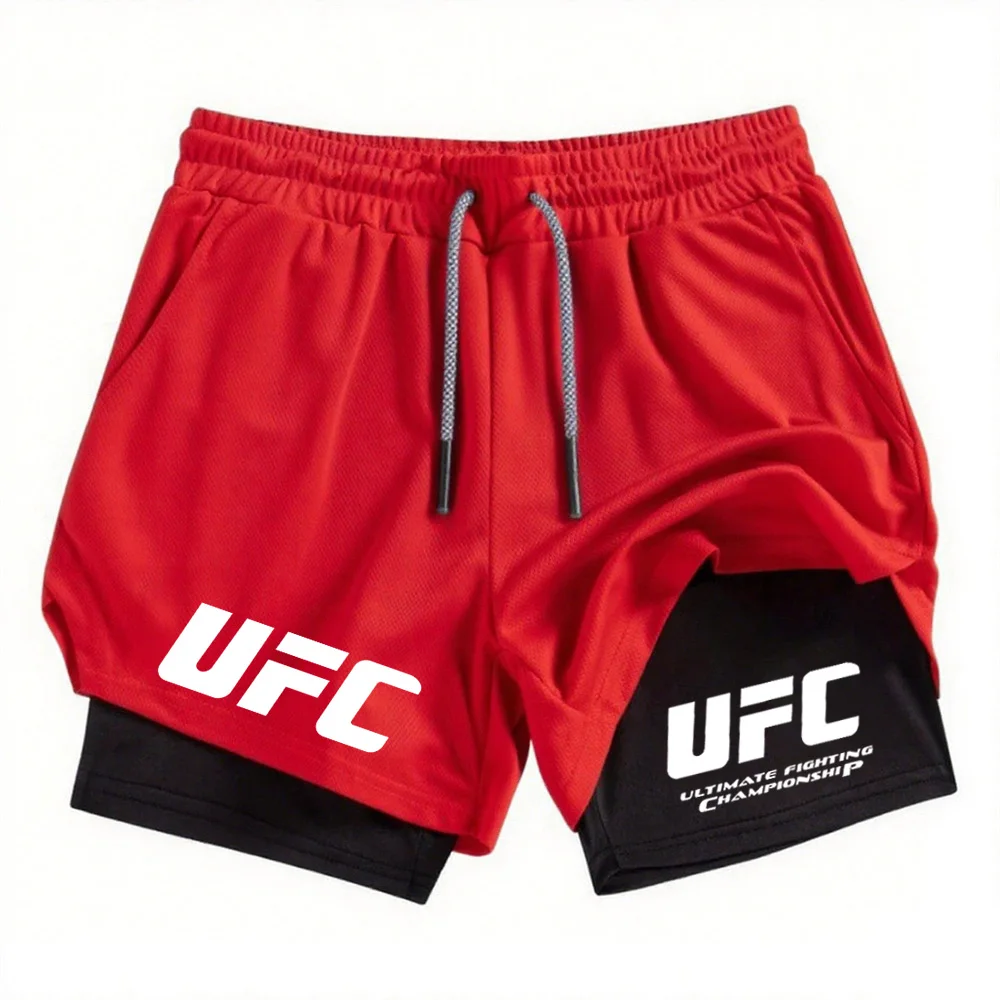 Летние мужские спортивные шорты ufc - Фотография_3