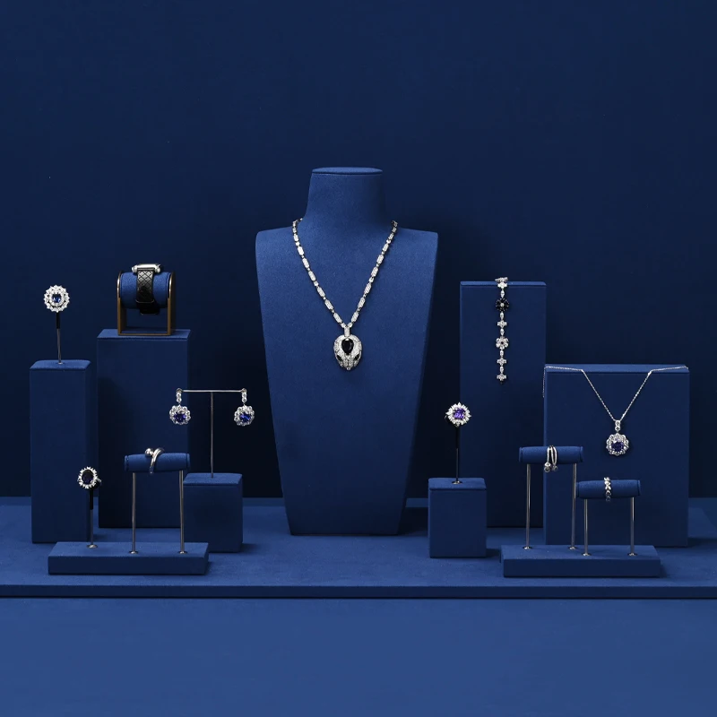 Подставка под ювелирные изделия woodten premium blue - Фотография_4