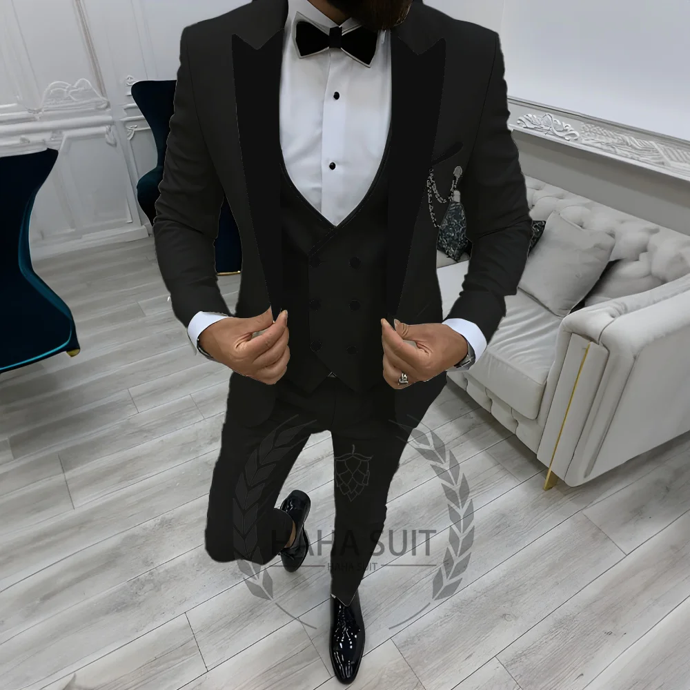 Мужской костюм, тонкий костюм из трех предметов - Фотография_3