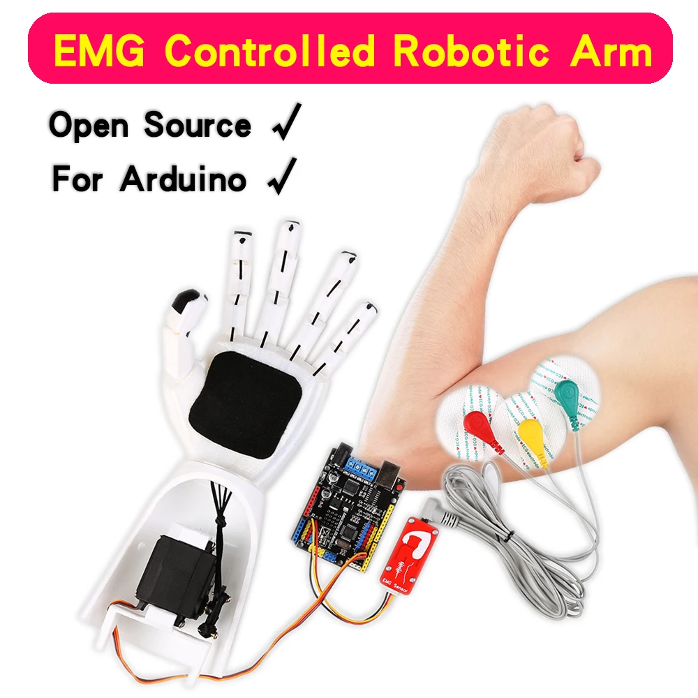 Датчик emg, роботизированная рука