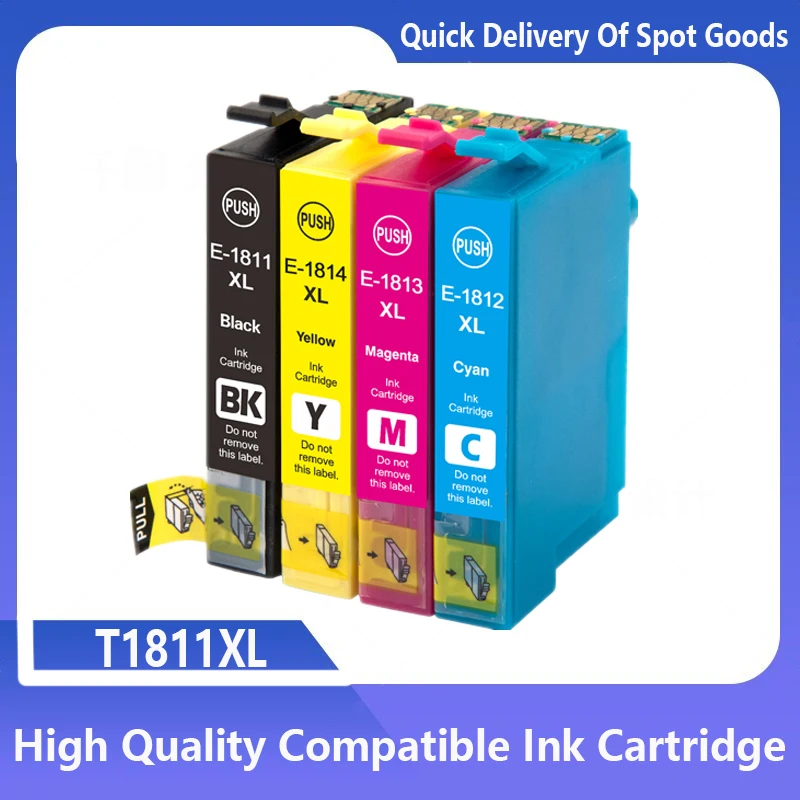 Совместимый картридж с чернилами 18xl t1811 t1814 для epson