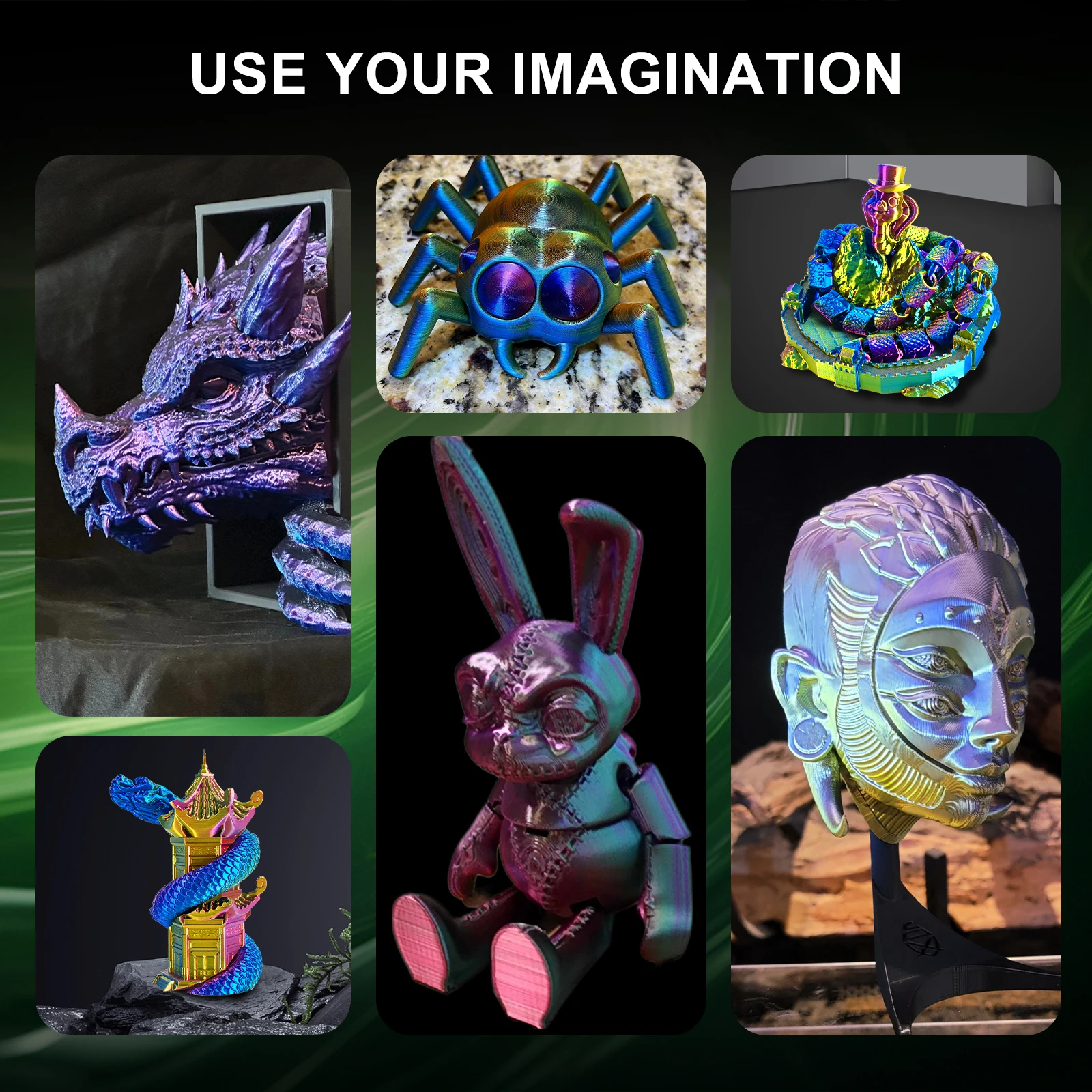 Кг, трехцветная шелковая нить pla премиум-класса - Фотография_6