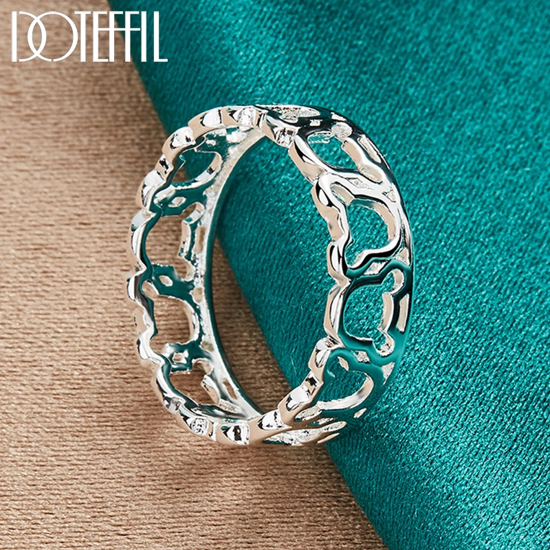 Классическое кольцо doteffil из стерлингового серебра 925 пробы для женщин - Фотография_2