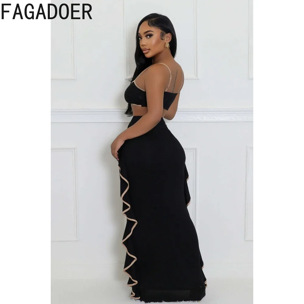 Пикантные однотонные юбки с оборками fagadoer - Фотография_4