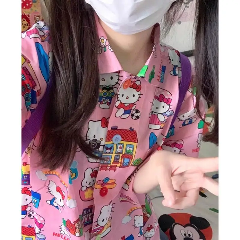 Sanrio милая рубашка hello kittys