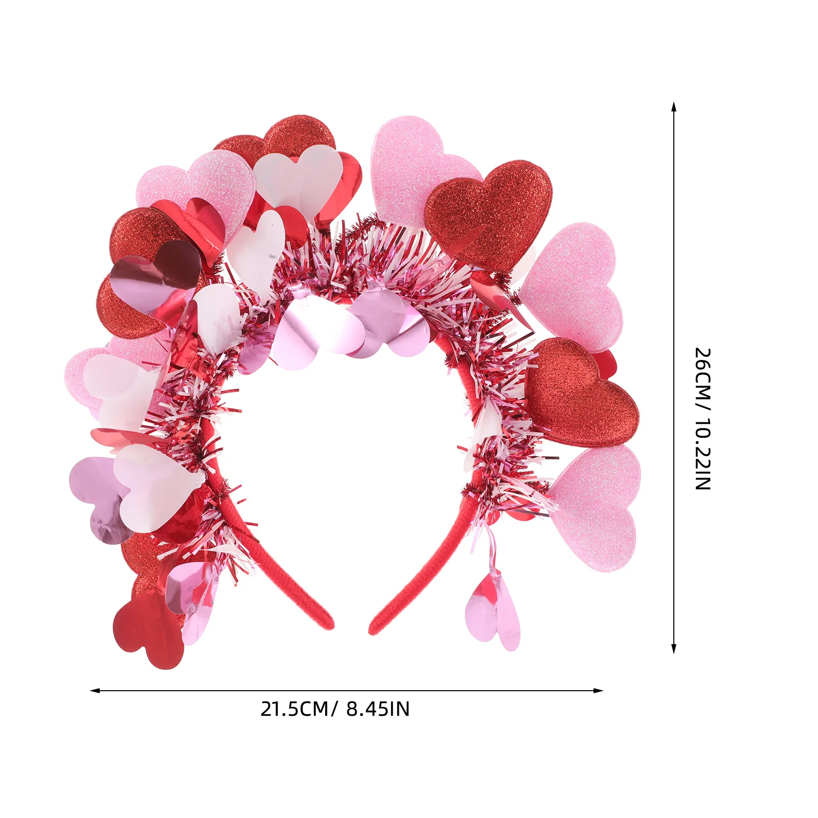 Повязка на голову в форме сердца на день святого валентина - Фотография_4