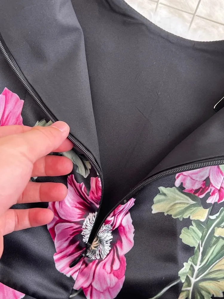 Женское жаккардовое платье-майка без рукавов - Фотография_4