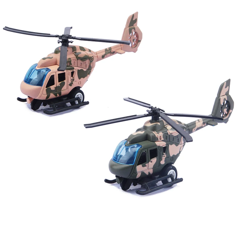 Модель вертолета с откатным механизмом из сплава - Фотография_2