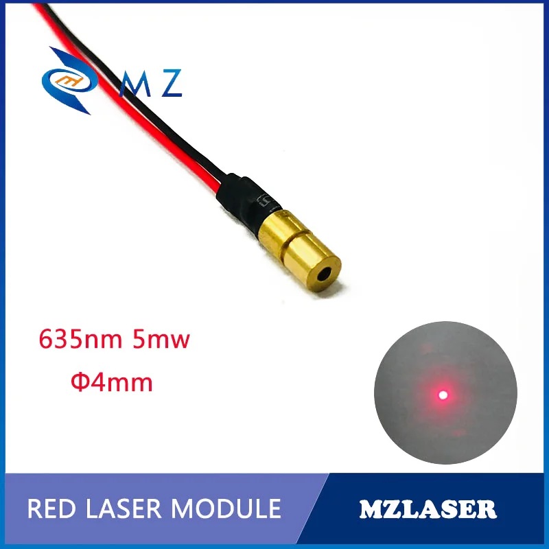 Стандартный малый размер d4mm 635nm