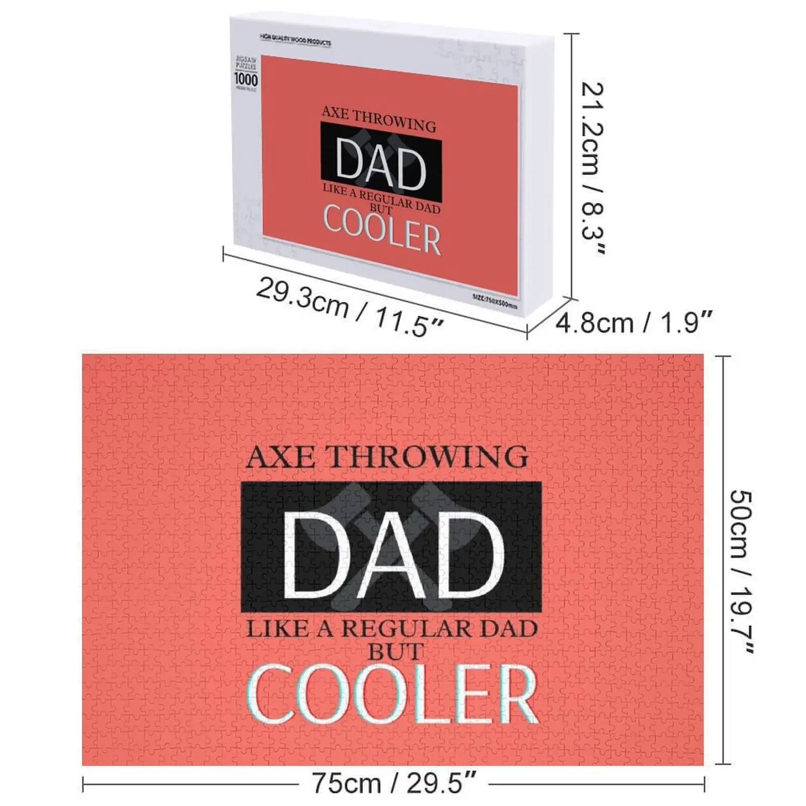 Сокира метания папы пазл деревянные - Фотография_6