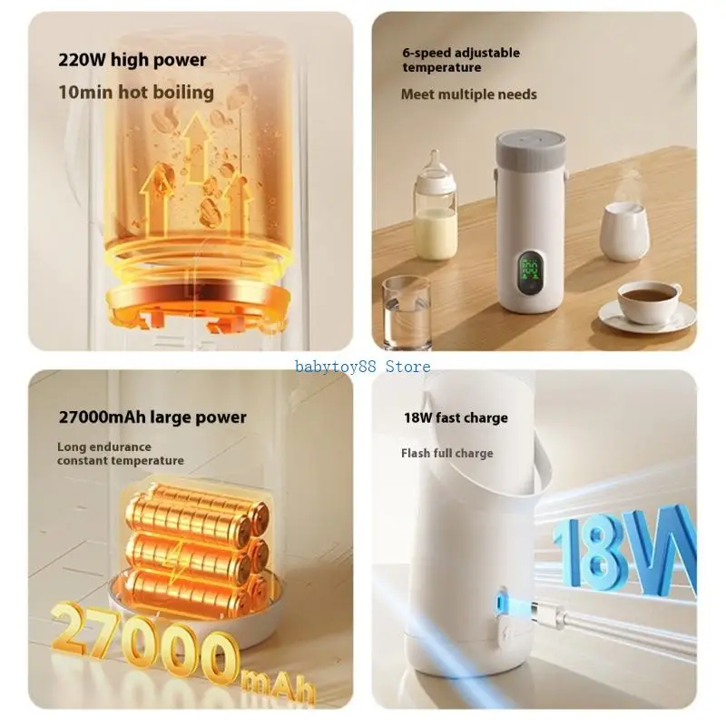 Беспроводной подогреватель для бутылочек с быстрым кипячением - Фотография_4