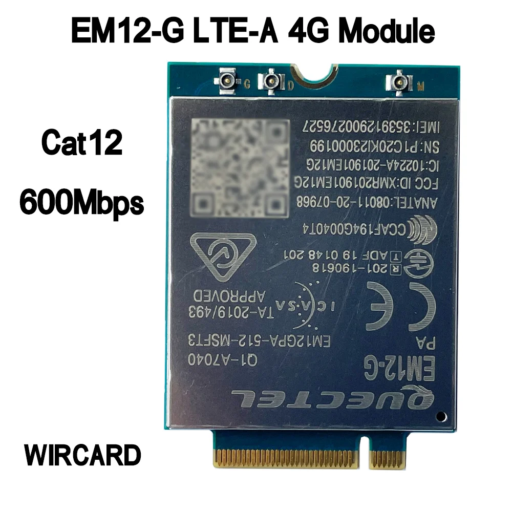 Модуль quectel em12-g em12gpa-512-sgad em12 cat-12 с адаптером m - Фотография_3