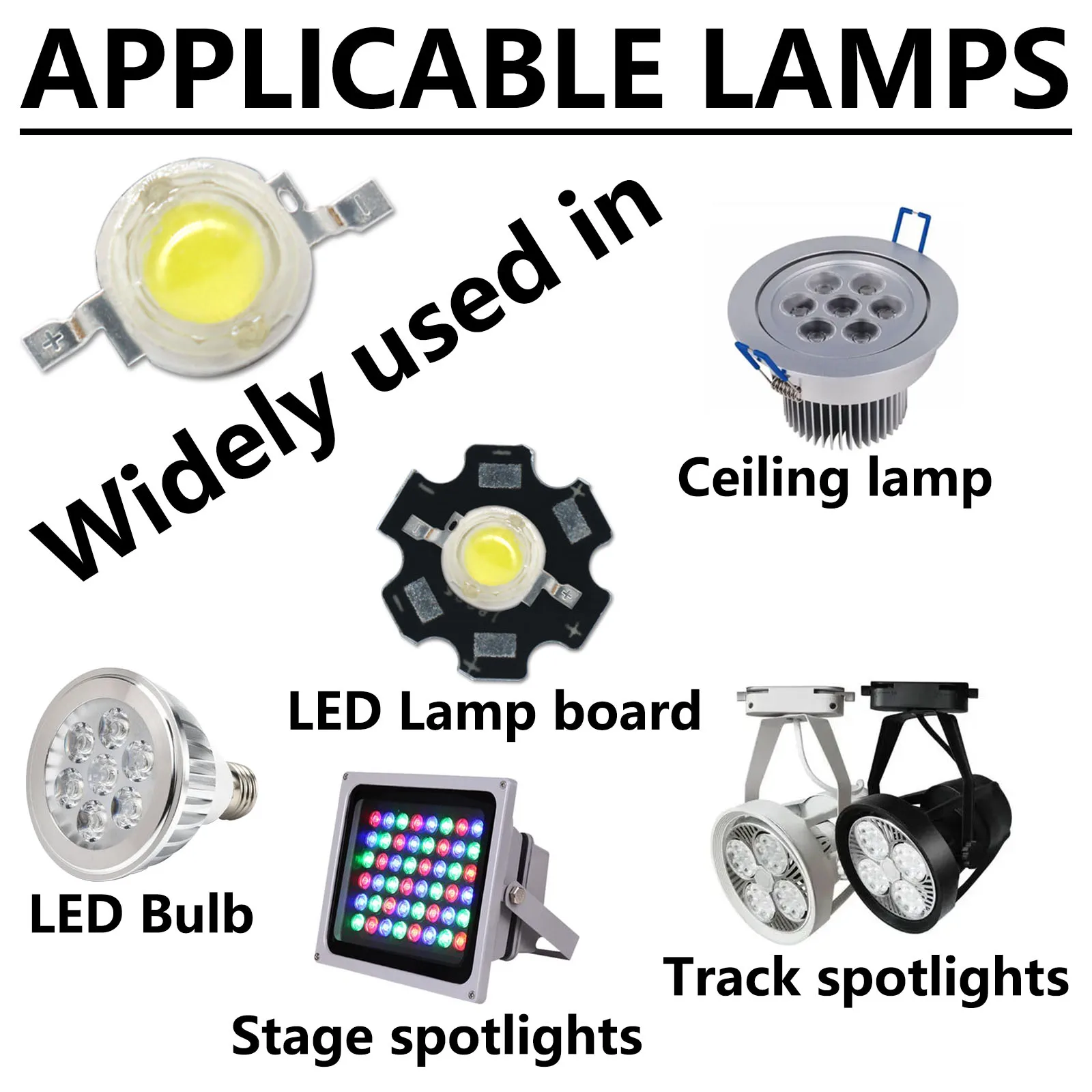 Светодиодные лампы чип 1 вт 3 вт постоянного тока 3 - Фотография_6