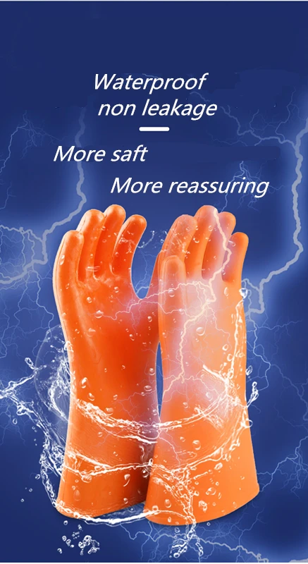 Резиновые перчатки с защитой от электроэнергии - Фотография_5