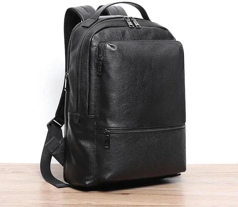 Модный мужской рюкзак из натуральной - Фотография_5