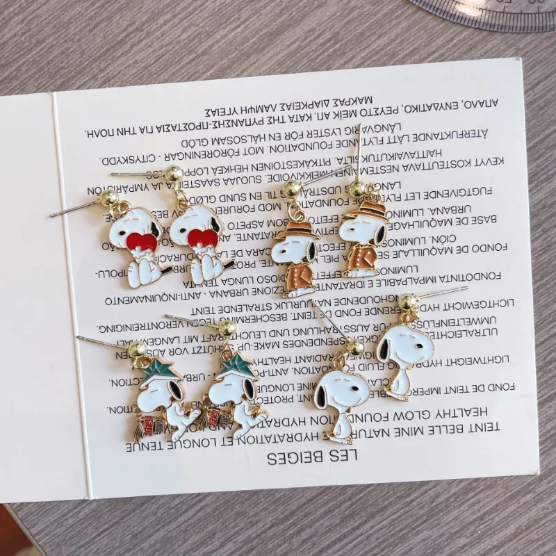 Симпатичные серьги snoopy - Фотография_5