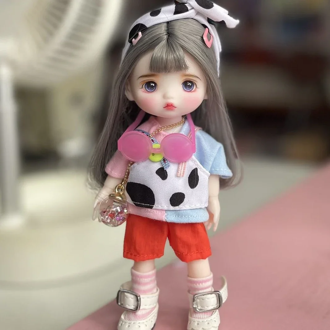 16cm handmade bjd doll little girl - Фотография_4