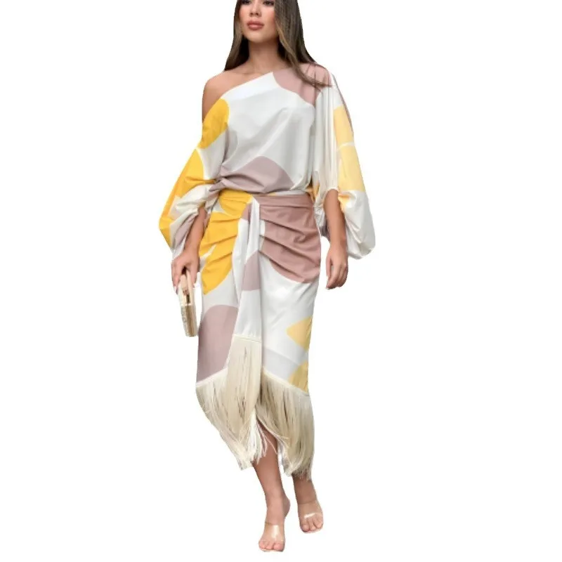 Новый свободный топ с рукавами-фонариками и принтом - Фотография_5