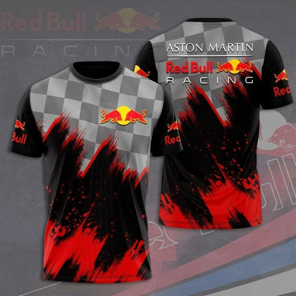 Фирменный велосипедный трикотаж red bull с 3d принтом
