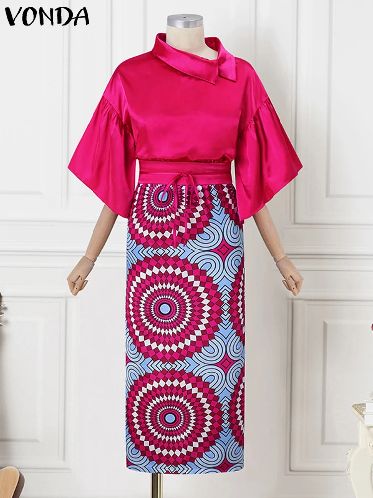 Vonda женские атласные комплекты платьев - Фотография_4