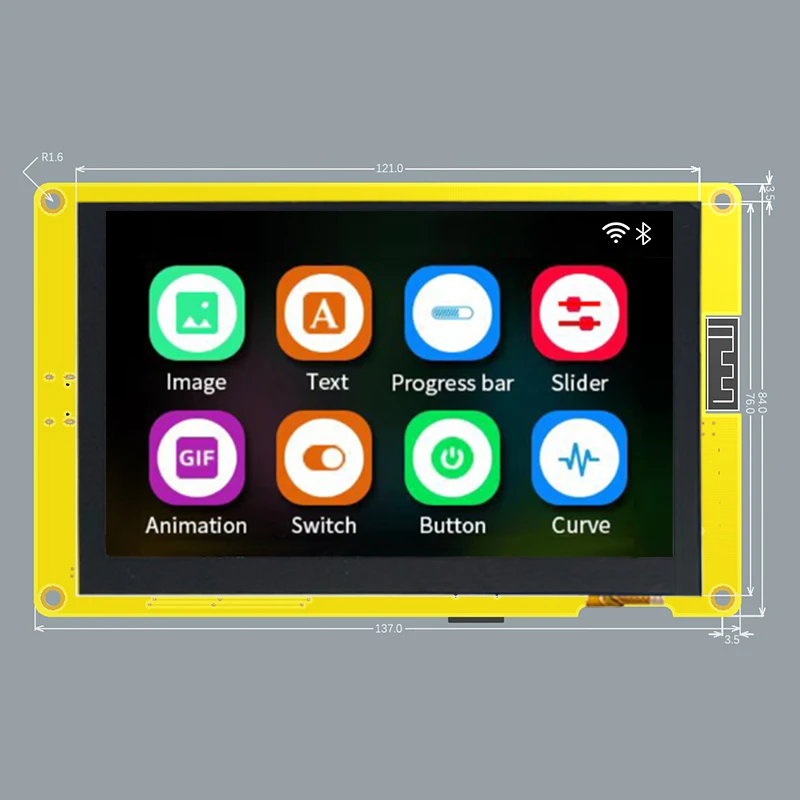 Esp32-s3 hmi 8m psram 16m flash - Фотография_3
