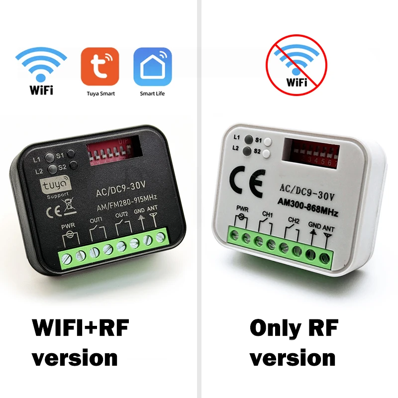 Универсальный модуль rx multi tuya 300-868 мгц wi-fi smart switch - Фотография_2
