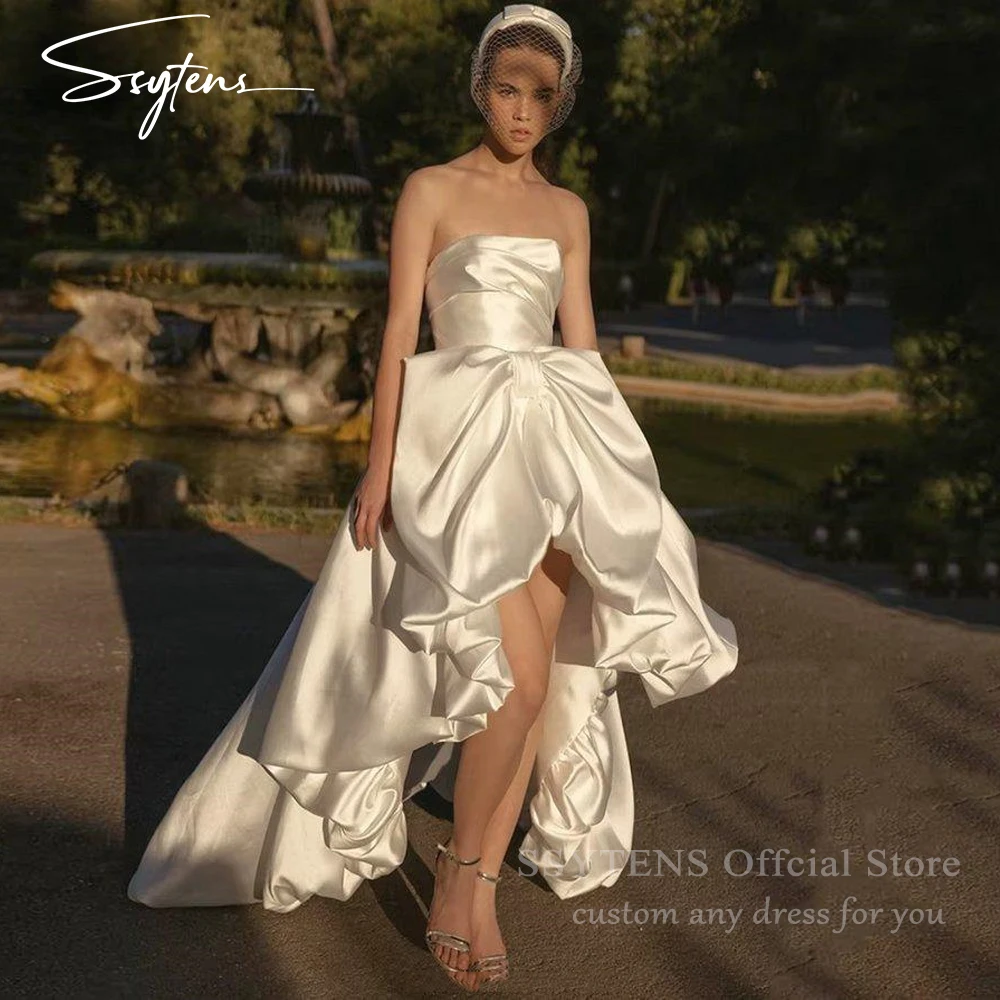 Ssytens элегантные атласные свадебные