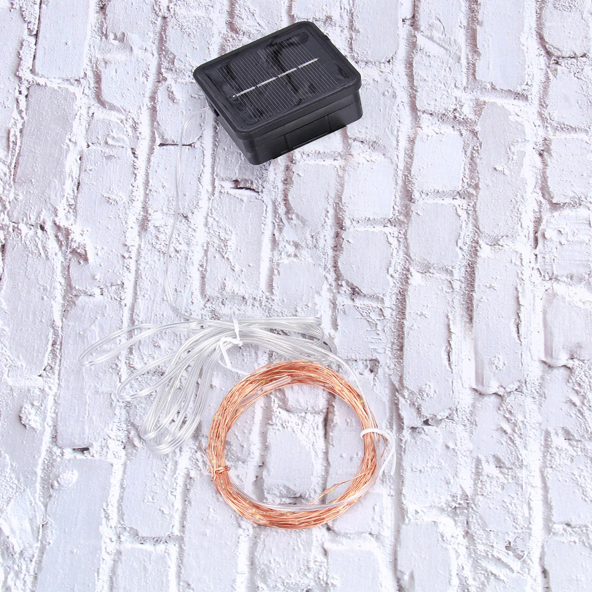 10 м 100 светодиодов солнечные сказочные гирлянды из медной проволоки - Фотография_5