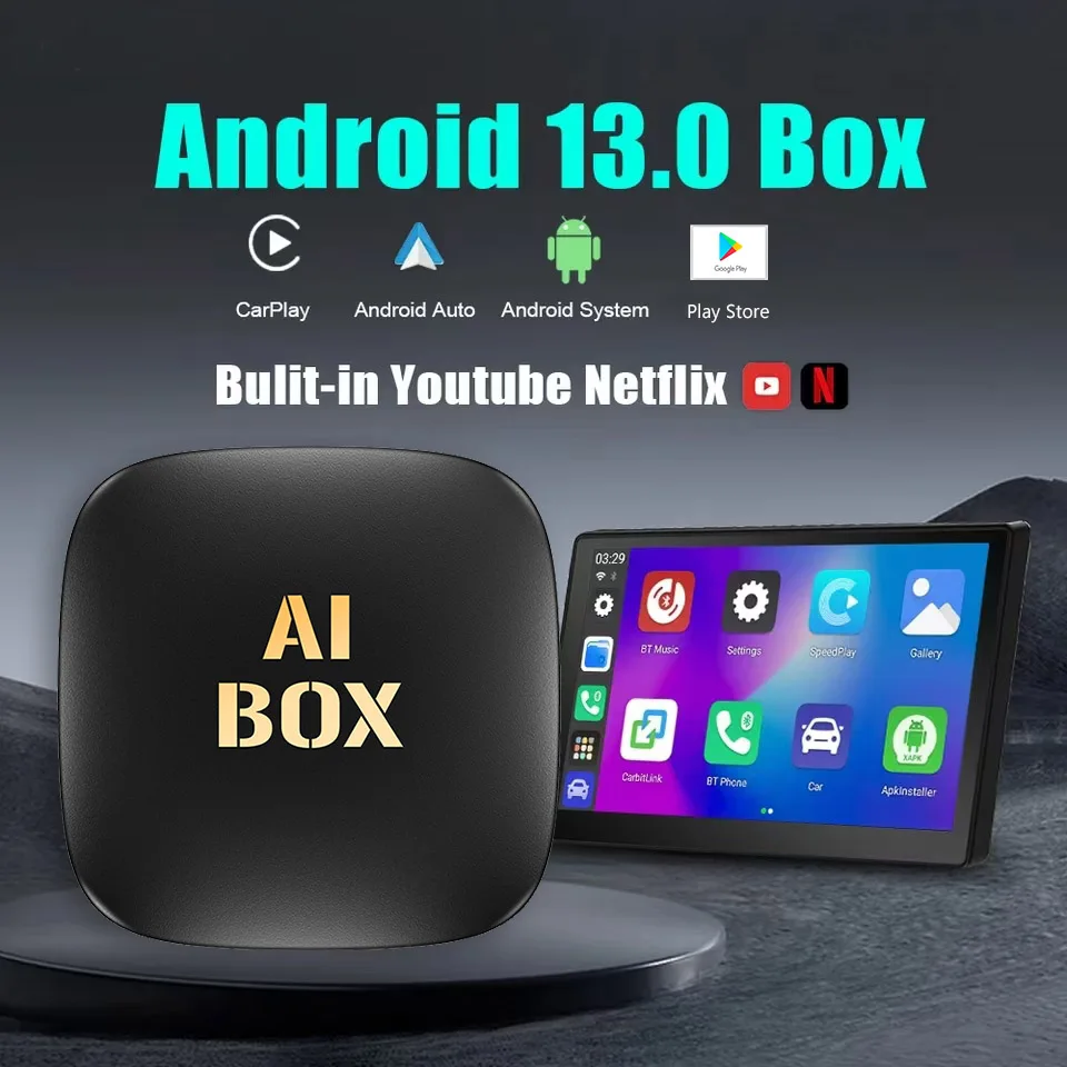 Android13 ai box проводной к беспроводному
