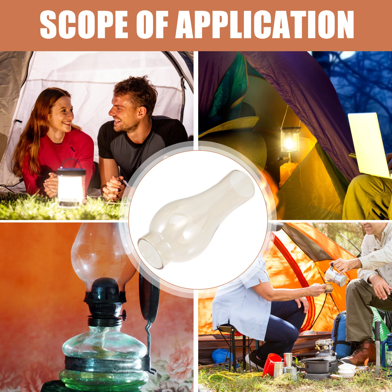 Ретро стеклянный масляный абажур - Фотография_2