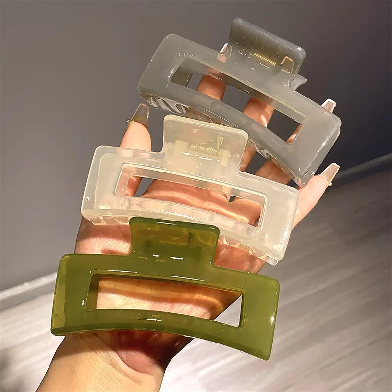 Большие заколки-когти 13 см для густых волос